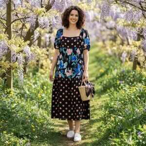 Capulet  Kezia Midi Dress Opposites Attract Size Small NWT